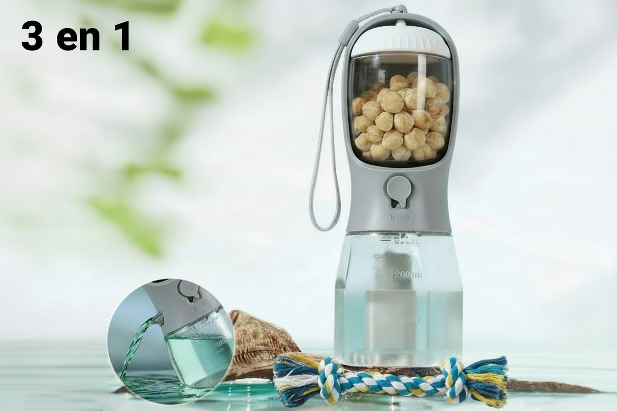 Gourde 3-en-1 pour chien