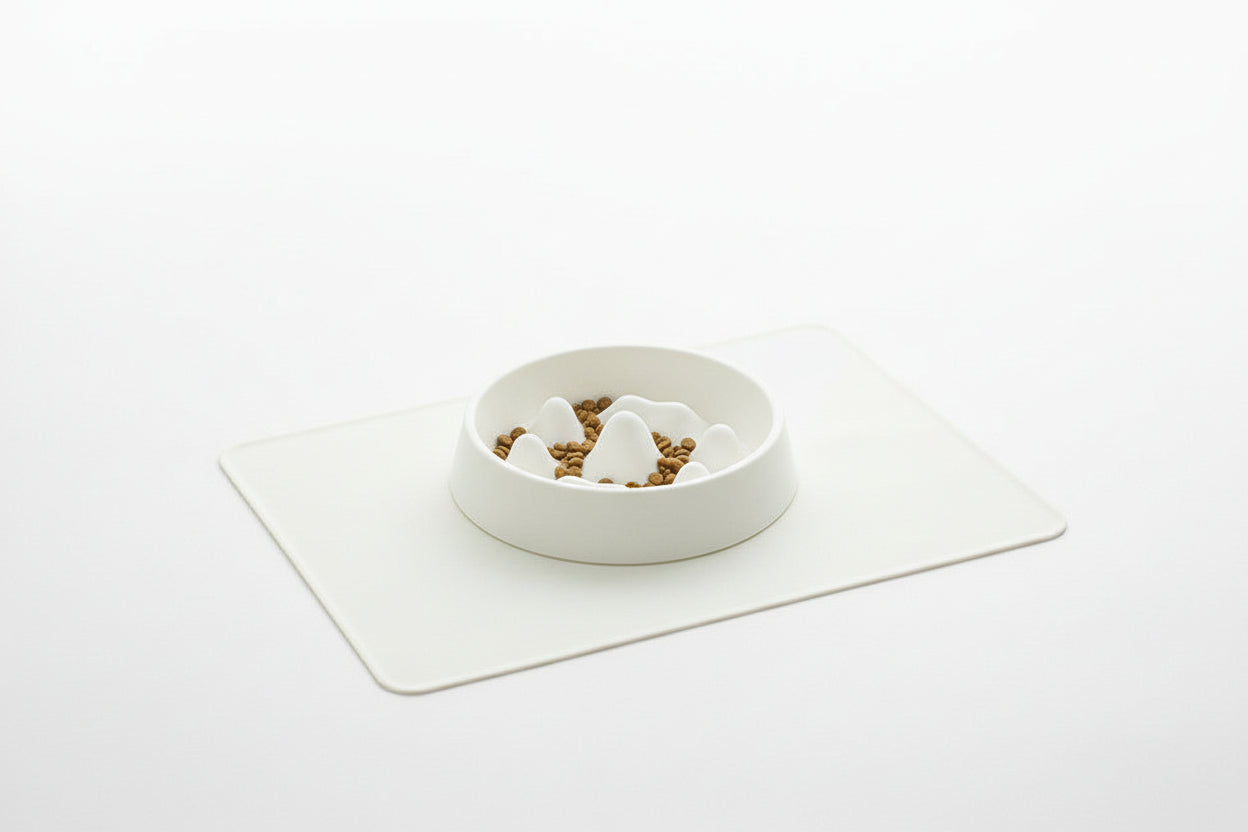 Gamelle anti-glouton en acier inoxydable